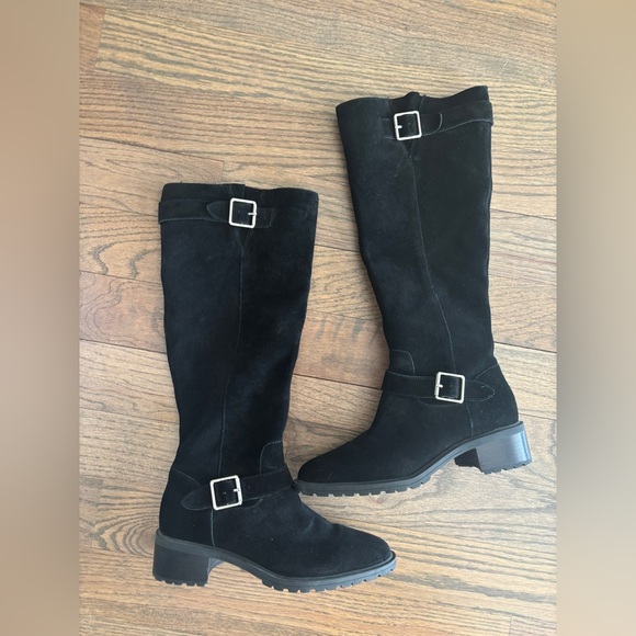 Sole Society Jarret Knee High Black Suede Boots Size 8.5 Boot - Picture 11 of 13